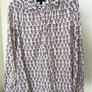 Cotton tunic in floral print